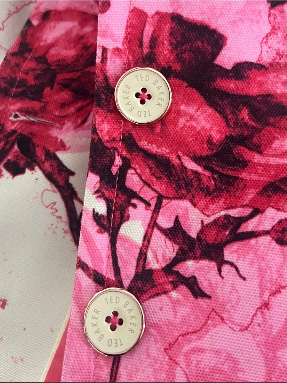 Ted Baker London Vibrant Floral Cropped Blazer Jacket Women’s Size Small